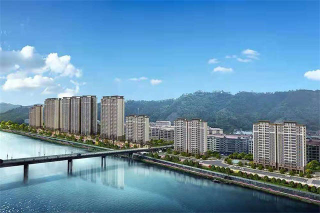 安化唐玺江山府项目位于安化县雪峰湖大道