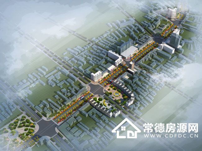 临澧县新合作迎宾路商业街区位图
