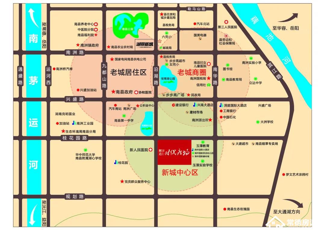 南县辉达时代广场区位图