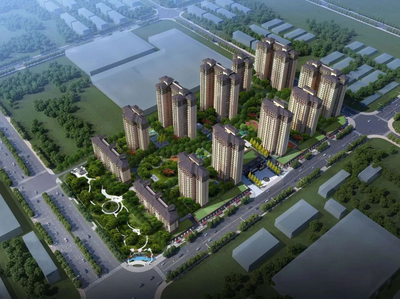 衡阳县鸿运府项目位于衡阳县镇五校北约300米（培园路与人和路交汇处）