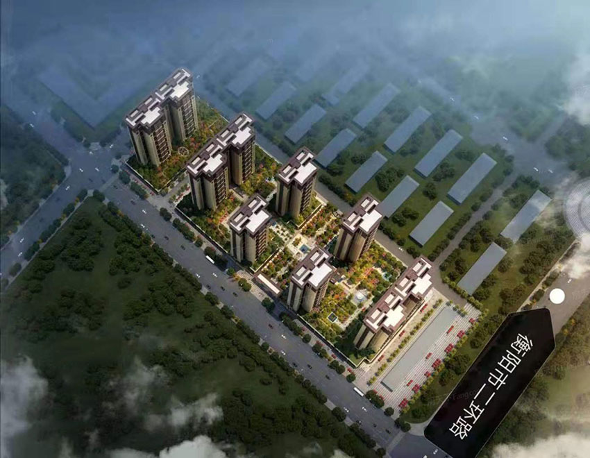 衡阳北建理想城项目位于石鼓区蒸湘北路与二环北路的交汇处