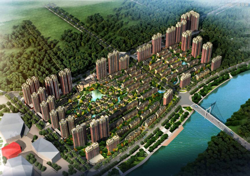 衡阳雅士林欣城项目位于石鼓区蒸水河北岸望城路华源市场西侧