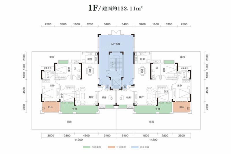 岳阳滨水翡丽城3期洋房1F