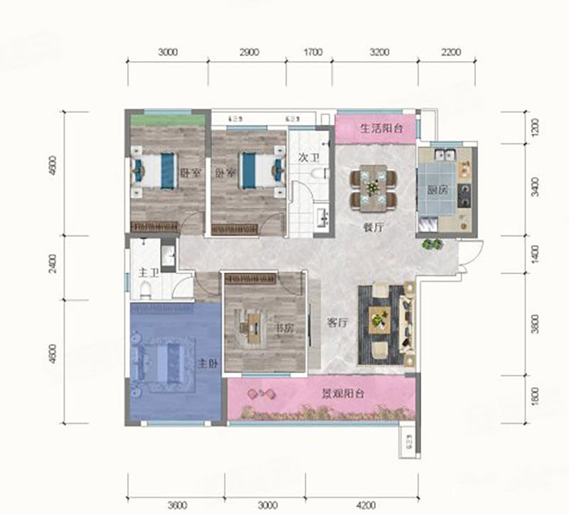 125㎡户型