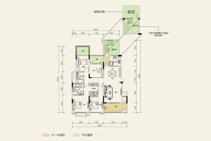 誉湖户型（2层）