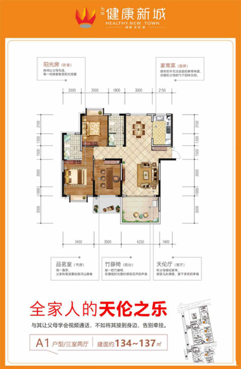 华容健康新城A1户型