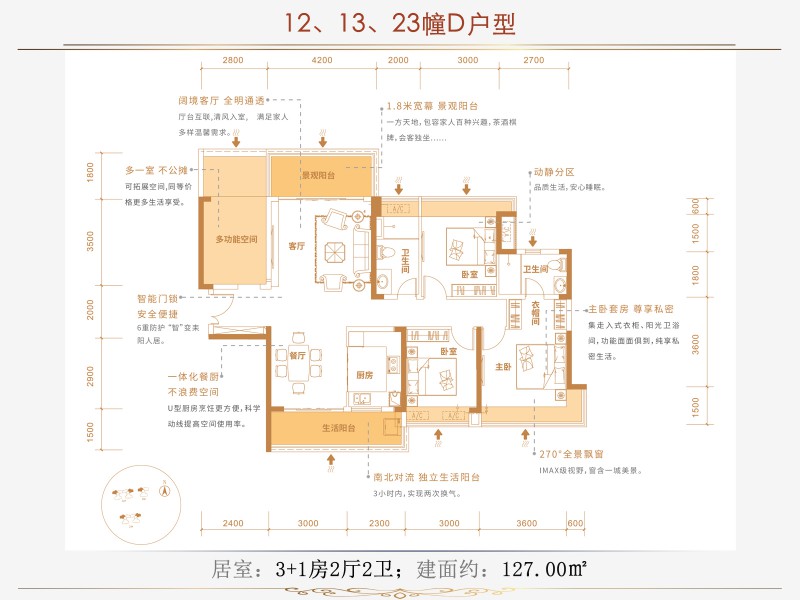 耒阳合兴顺湖城12栋13栋23栋D户型