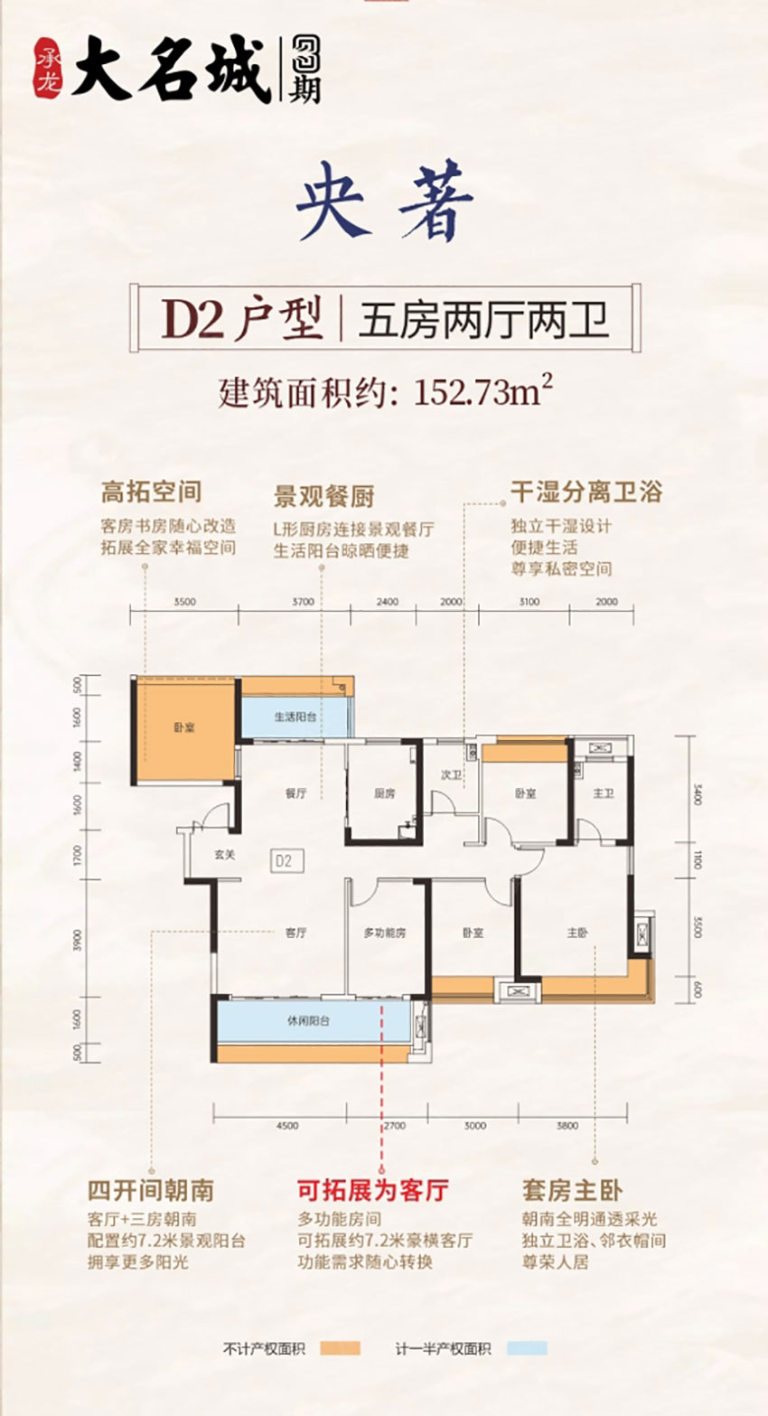 衡阳承龙大名城D2户型