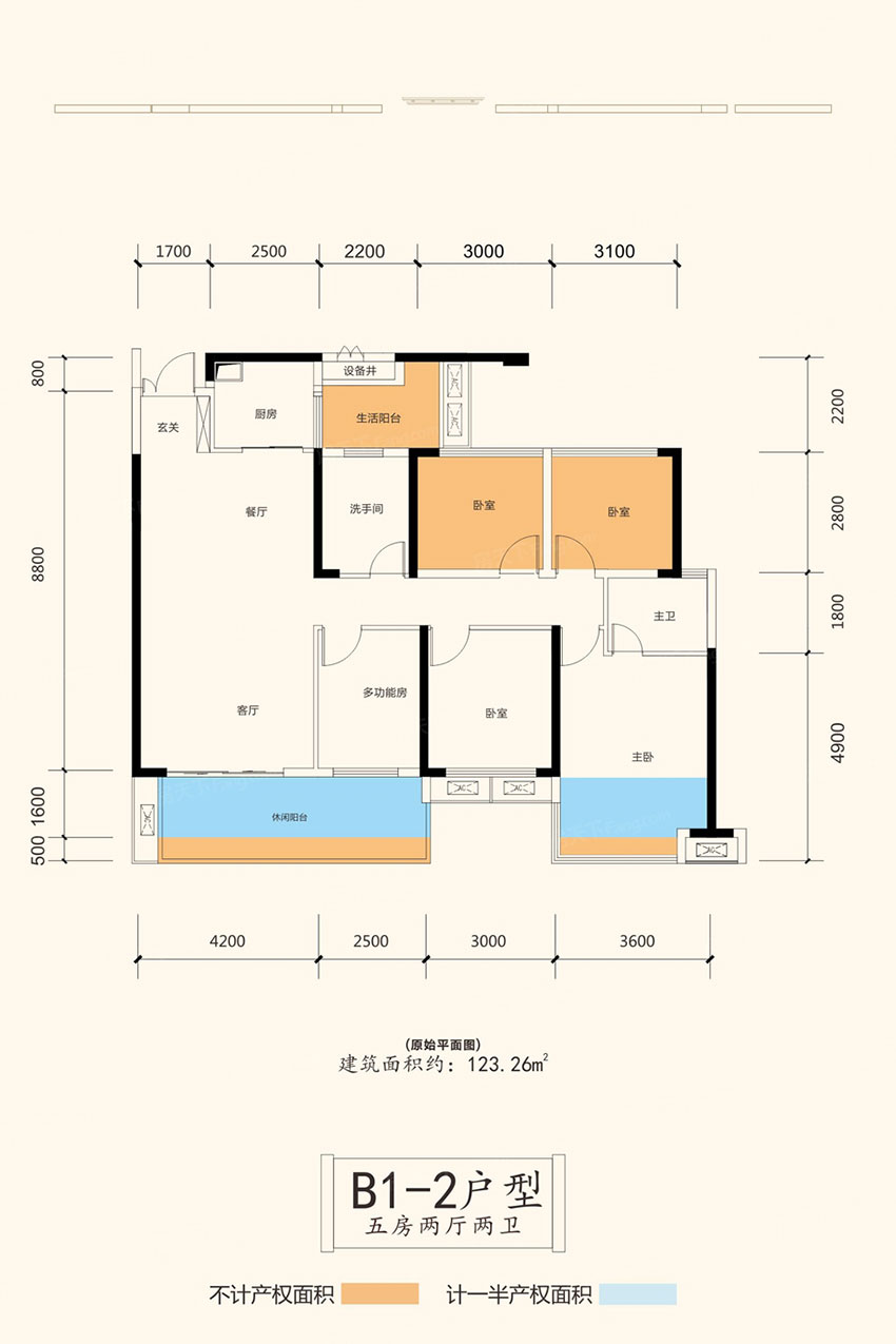 衡阳承龙大名城B1-2户型