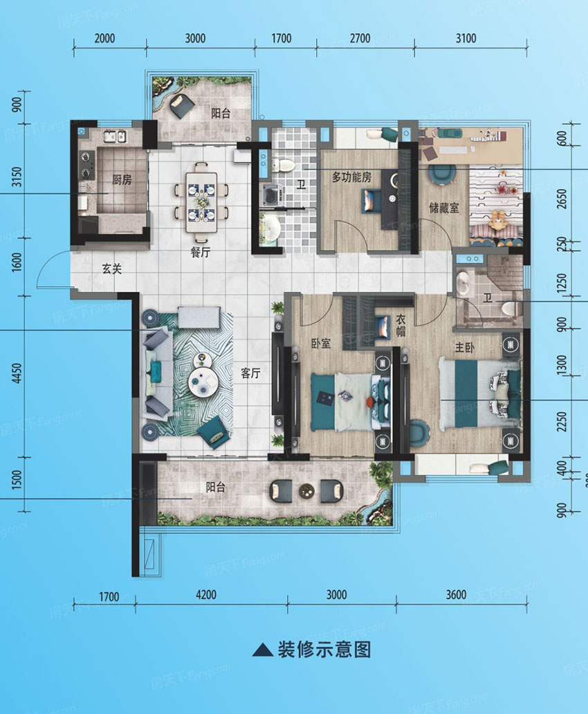 衡阳碧桂园华新时代B户型