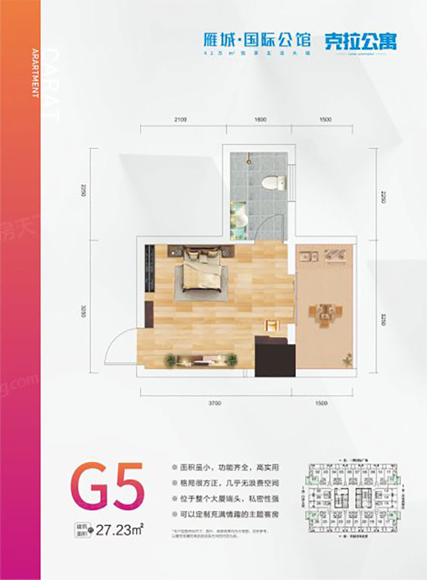 衡阳雁城国际公馆公寓G5户型