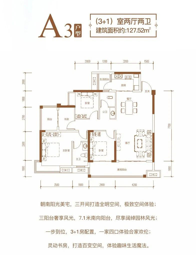 嘉禾九老峰首府A3户型