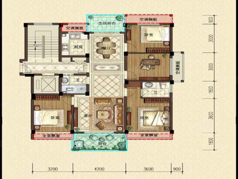 安仁江湾壹号D2户型