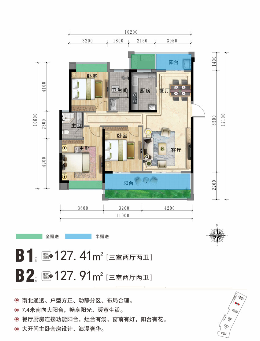 B1B2户型