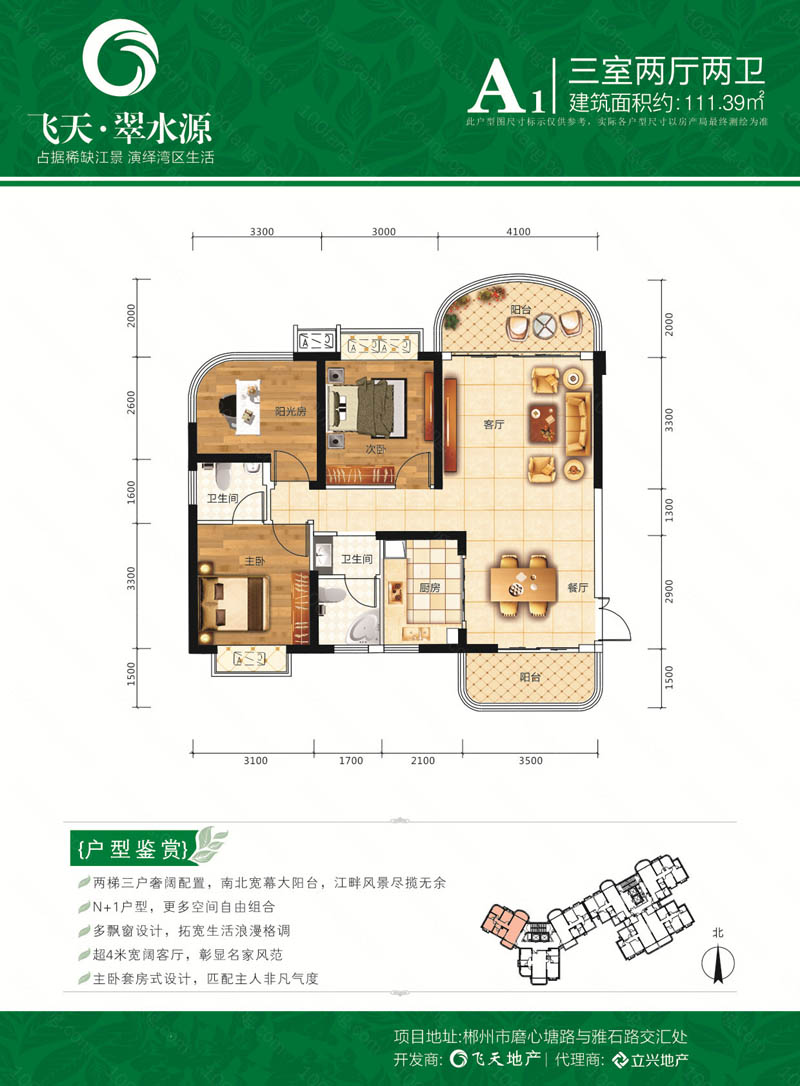 郴州飞天翠水源A1户型