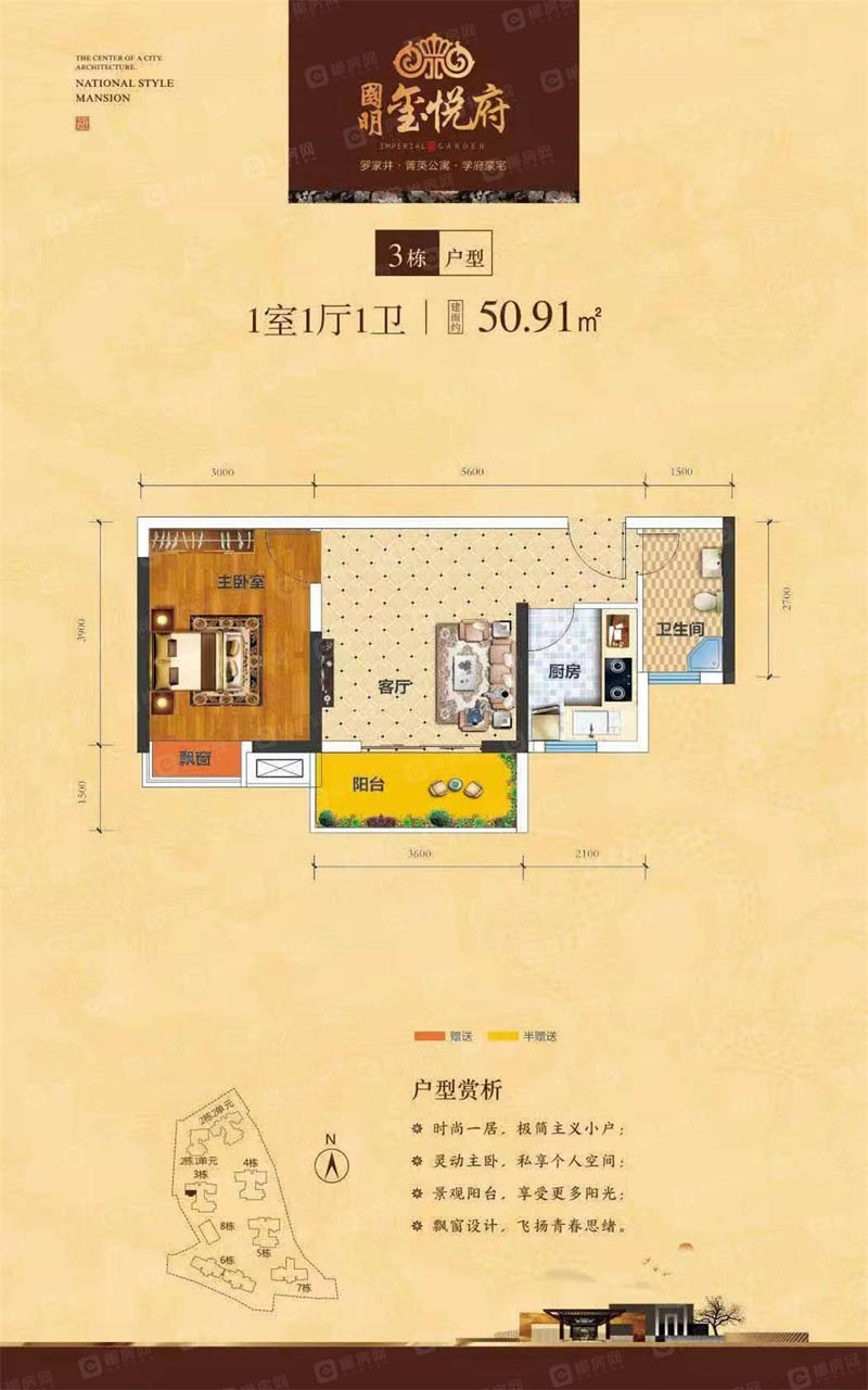 3栋50.91户型