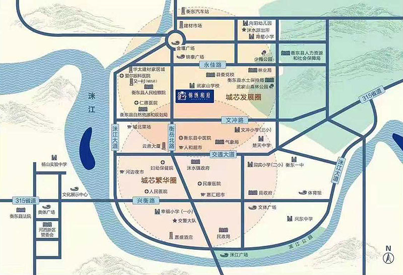 衡东锦绣和府区位图