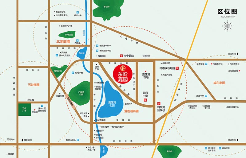 郴州东岭嘉园区位图