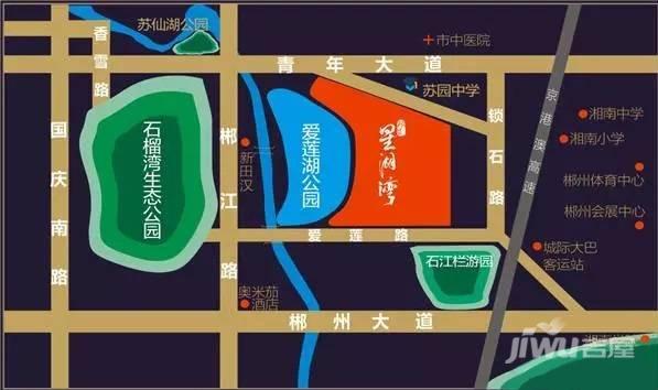 郴州林邑星湖湾区位图